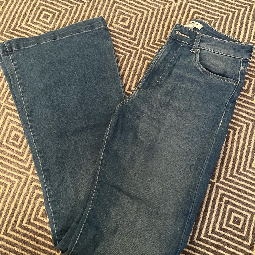 Forever 21 Flare Demin Pants
